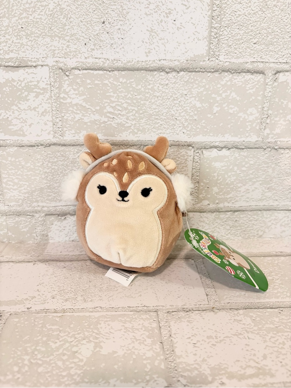 Squishmallows Dawn the Fawn Deer with Ear Muffs Plush 5” Animal NEW